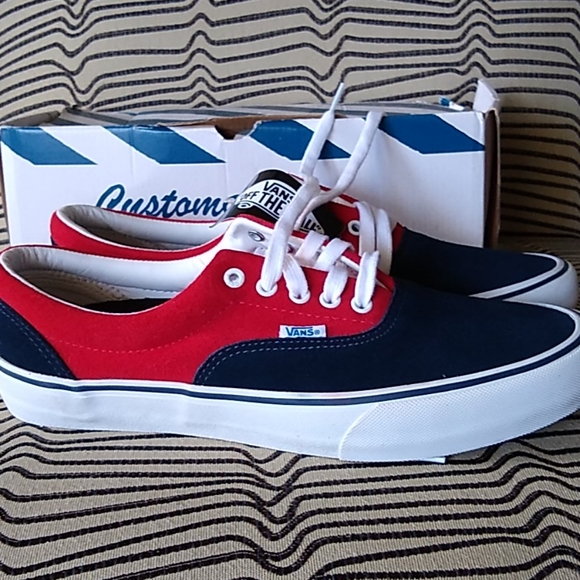Vans era shoes 76' Navy / Red - Picture 4 of 9